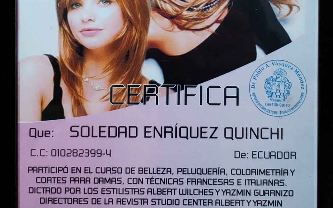 Certificado Studio Center Albert y Yazmin